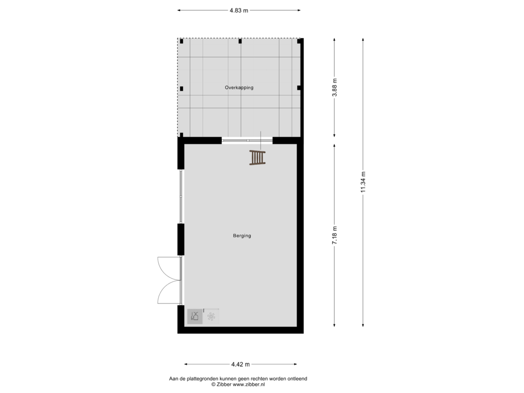 View floorplan of Berging of Bultsweg 100