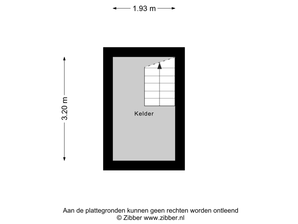 Bekijk plattegrond van Kelder van Rosa Manusstraat 19