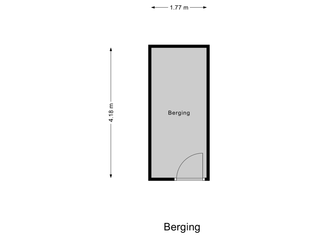 Bekijk plattegrond van Berging van Florastate 24