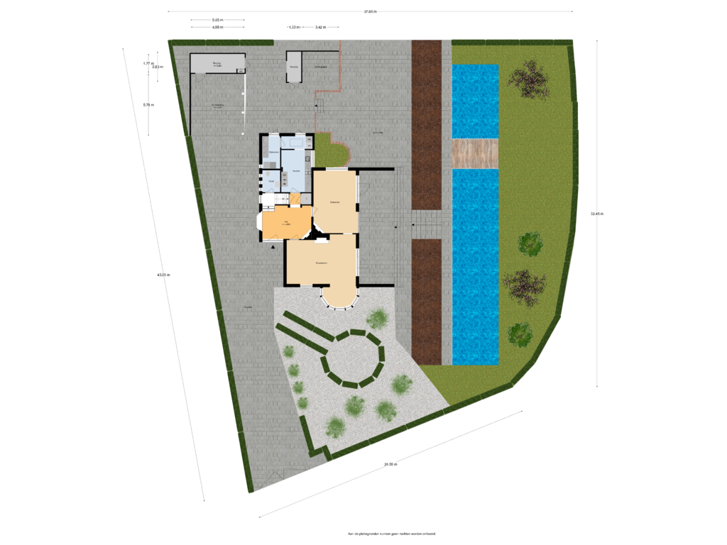 View floorplan of Situatie of Laan van Rhemen van Rhemenshuizen 10