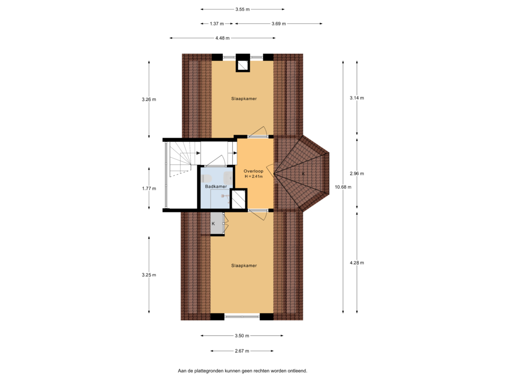 View floorplan of 2e verdieping of Laan van Rhemen van Rhemenshuizen 10