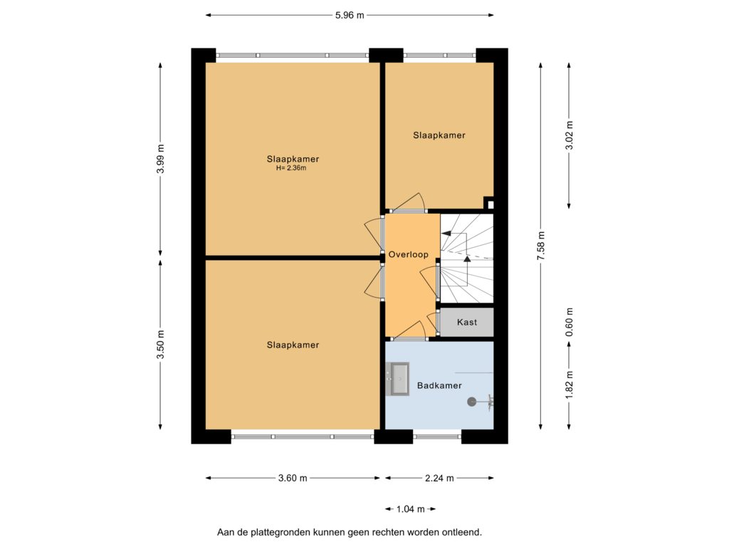 Bekijk plattegrond van 1e verdieping van Anskarstraat 31