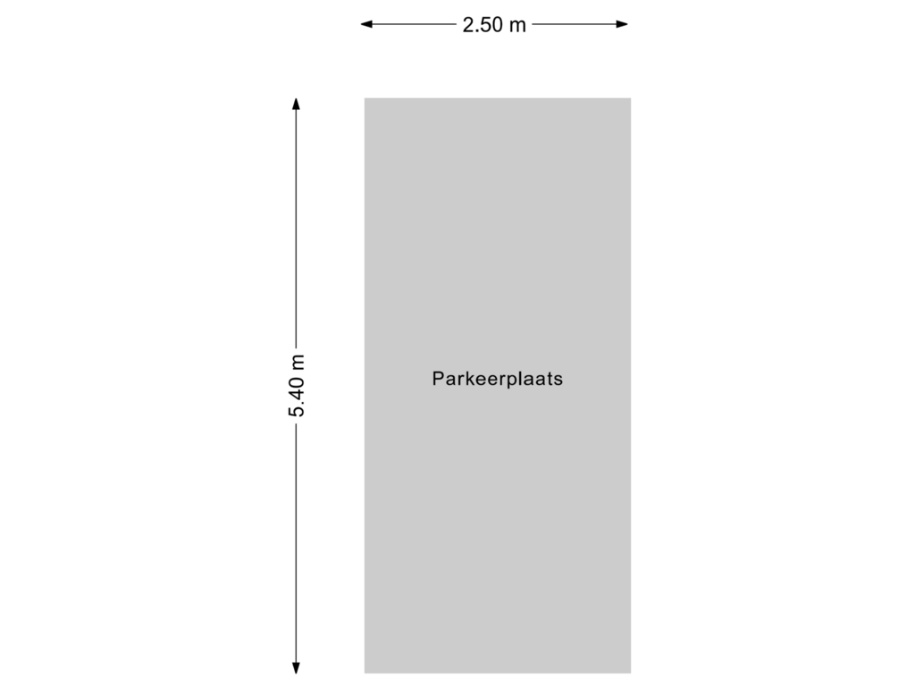 View floorplan of Parkeerplaats of Binnenluiendijk 36