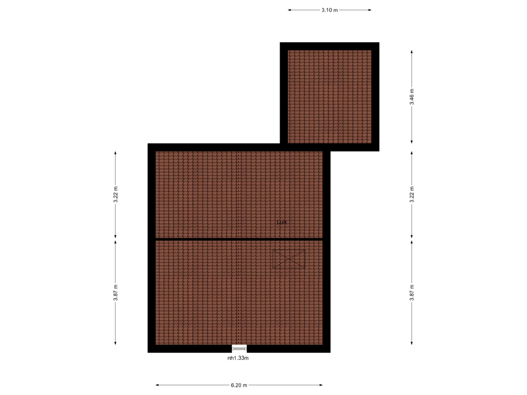 Bekijk plattegrond van Bergzolder van Rijksweg 36