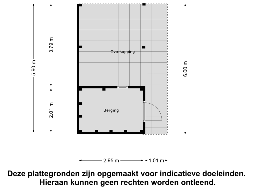 Bekijk plattegrond van Berging van Vuurdoornweg 16