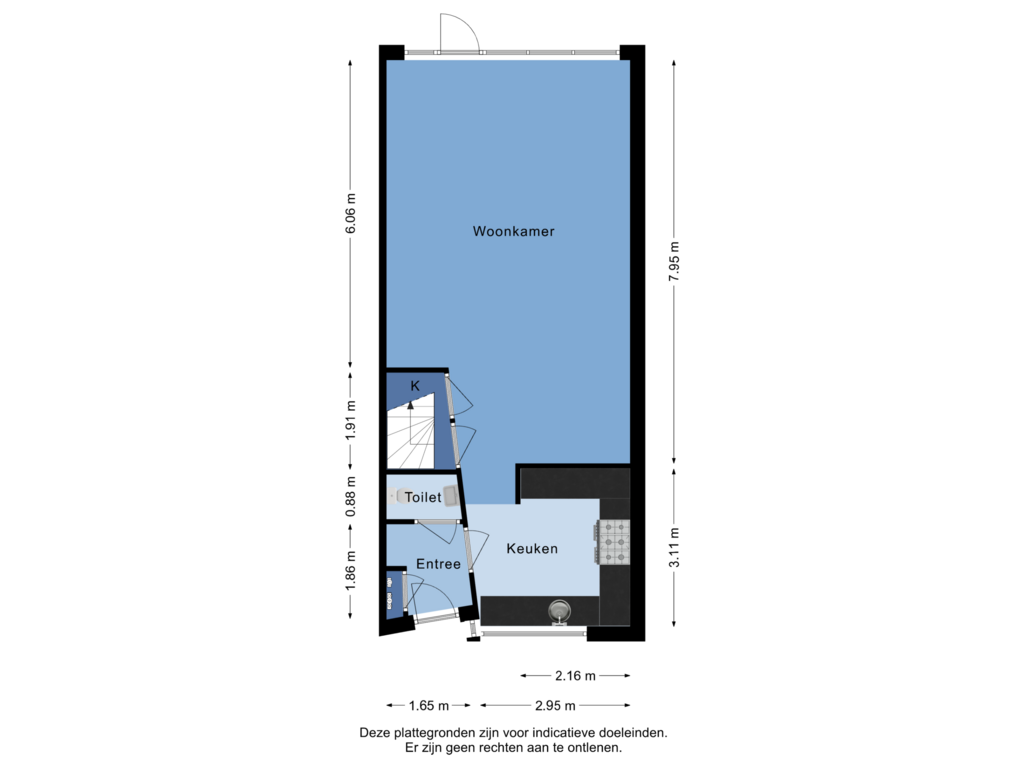 View floorplan of Begane Grond of Zaageind 18