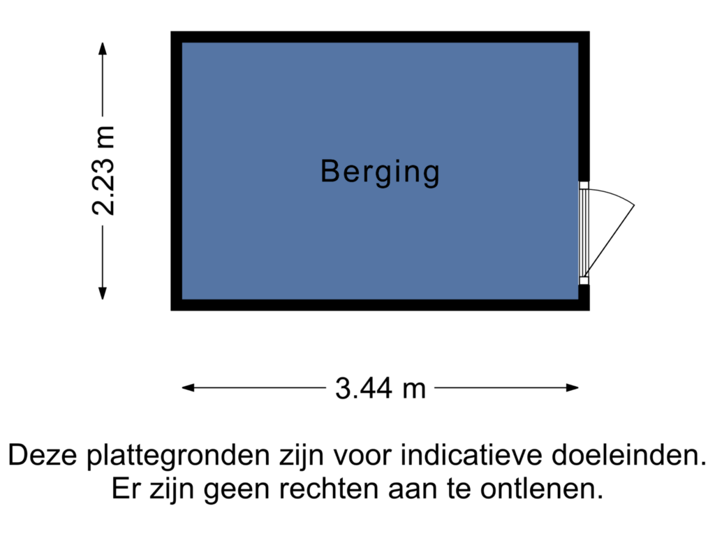 View floorplan of Berging of Zaageind 18