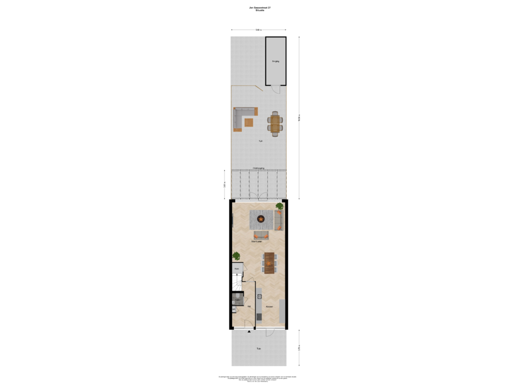 Bekijk plattegrond van Situatie van Jan Sassestraat 27