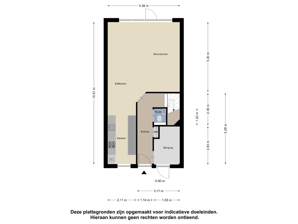 Bekijk plattegrond van Begane Grond van Waterpas 17