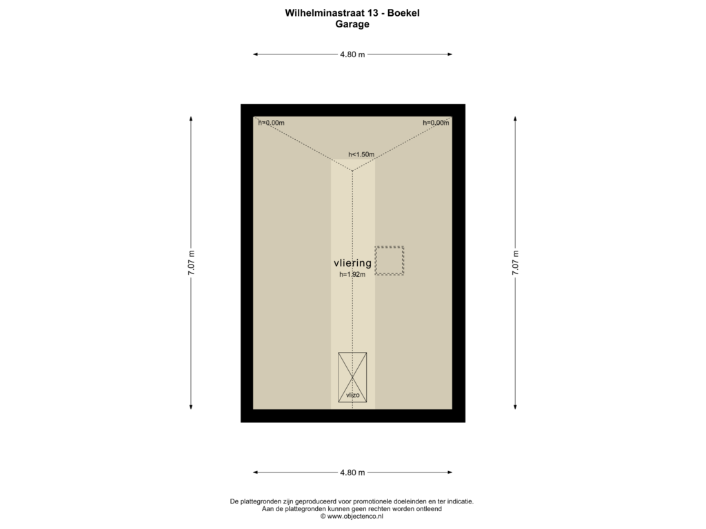 Bekijk plattegrond van GARAGE van Wilhelminastraat 13