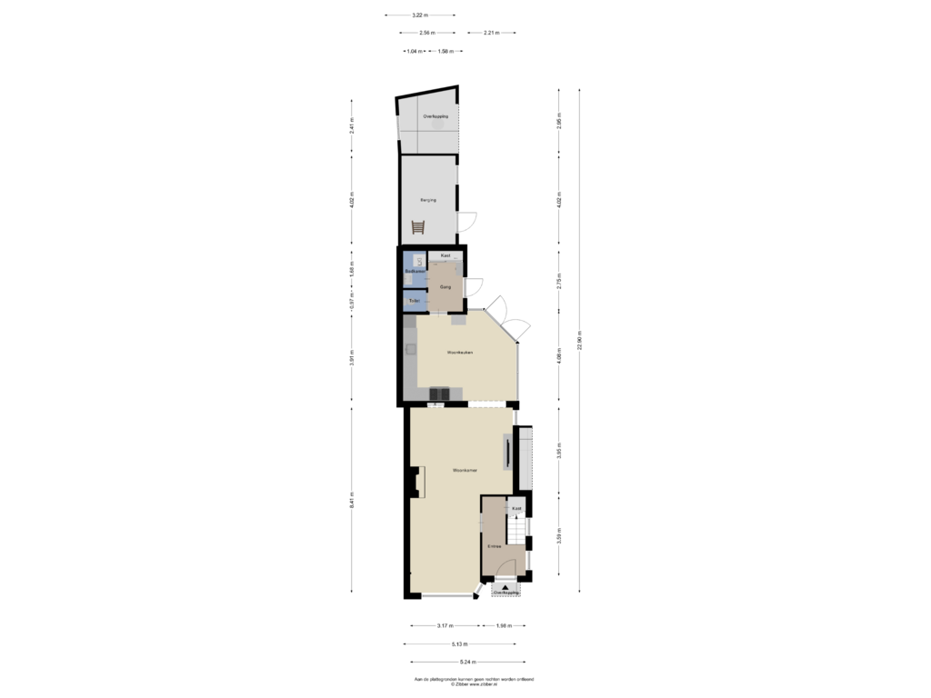 Bekijk plattegrond van Begane Grond van Voortsweg 582