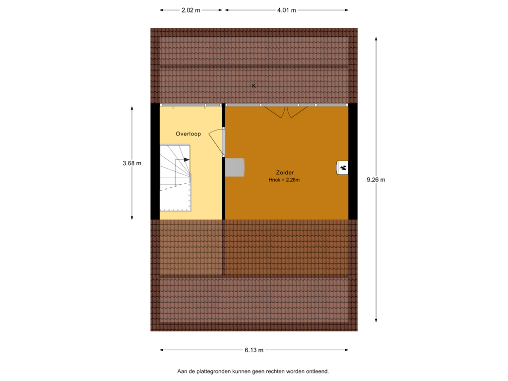 Bekijk plattegrond van 2e Verdieping van Ruys de Beerenbrouckstraat 14