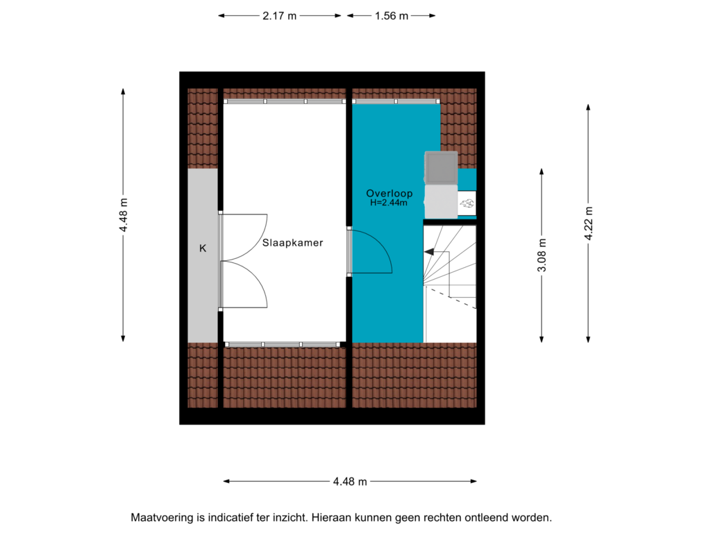 Bekijk plattegrond van 2e verdieping van Dijkmanzoet 62