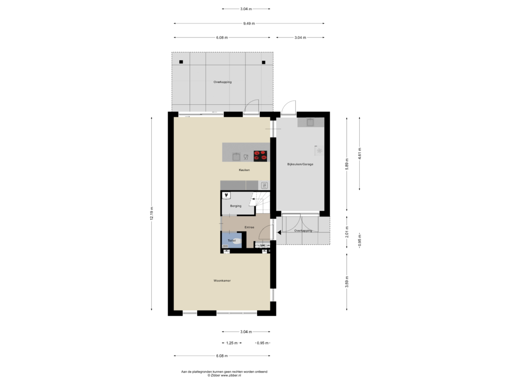 Bekijk plattegrond van Begane Grond van Ploegmakers-erf 45