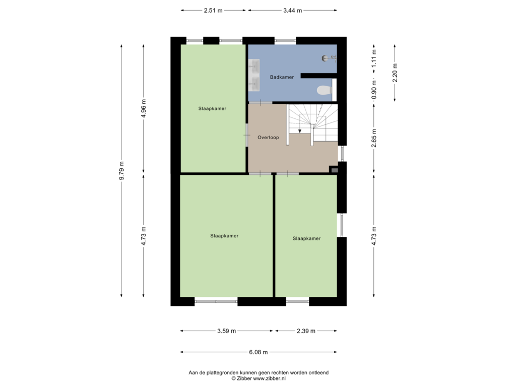 Bekijk plattegrond van Eerste Verdieping van Ploegmakers-erf 45