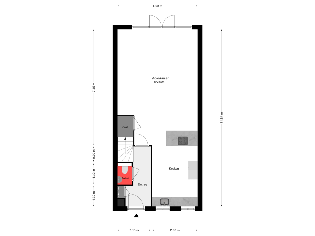 Bekijk plattegrond van Begane Grond van Loggerzeil 11