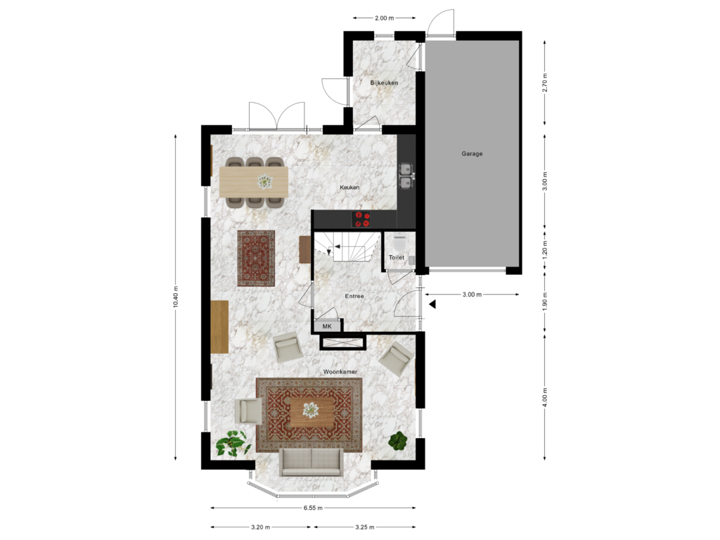 View floorplan of Begane Grond of IJsvogel 9