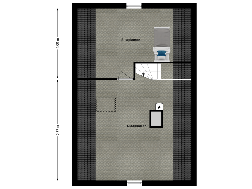 View floorplan of 2e Verdieping of IJsvogel 9