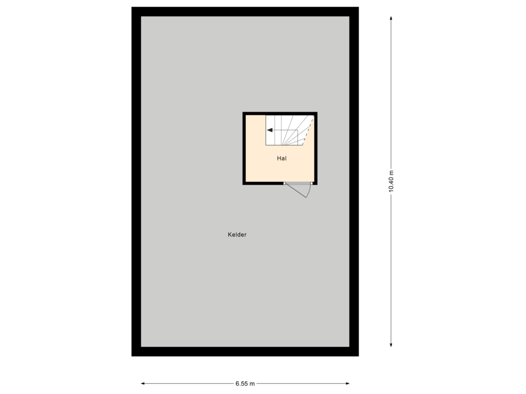 View floorplan of Kelder of IJsvogel 9