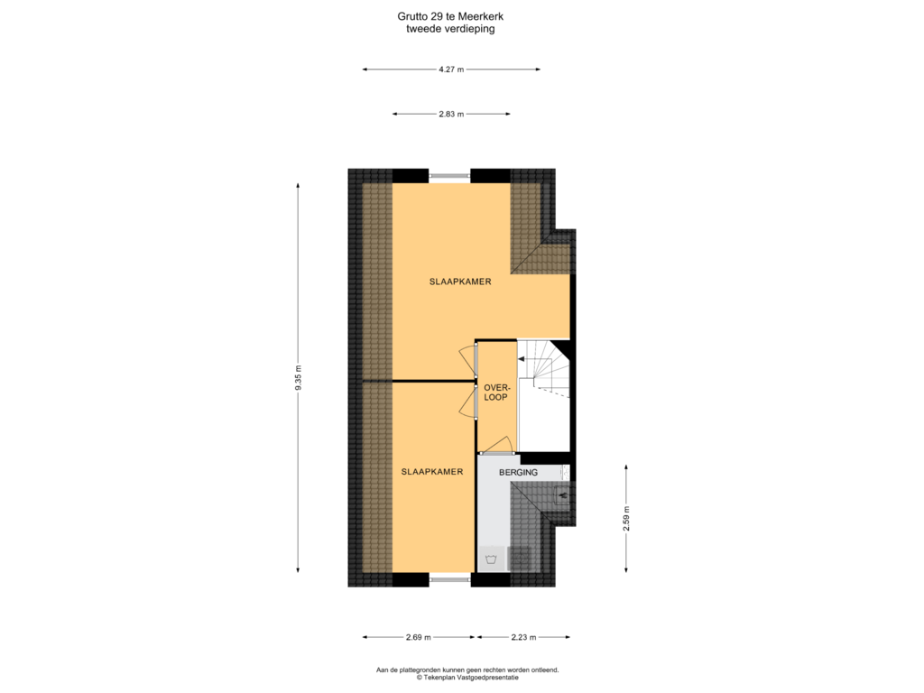 Bekijk plattegrond van Tweede Verdieping van Grutto 29