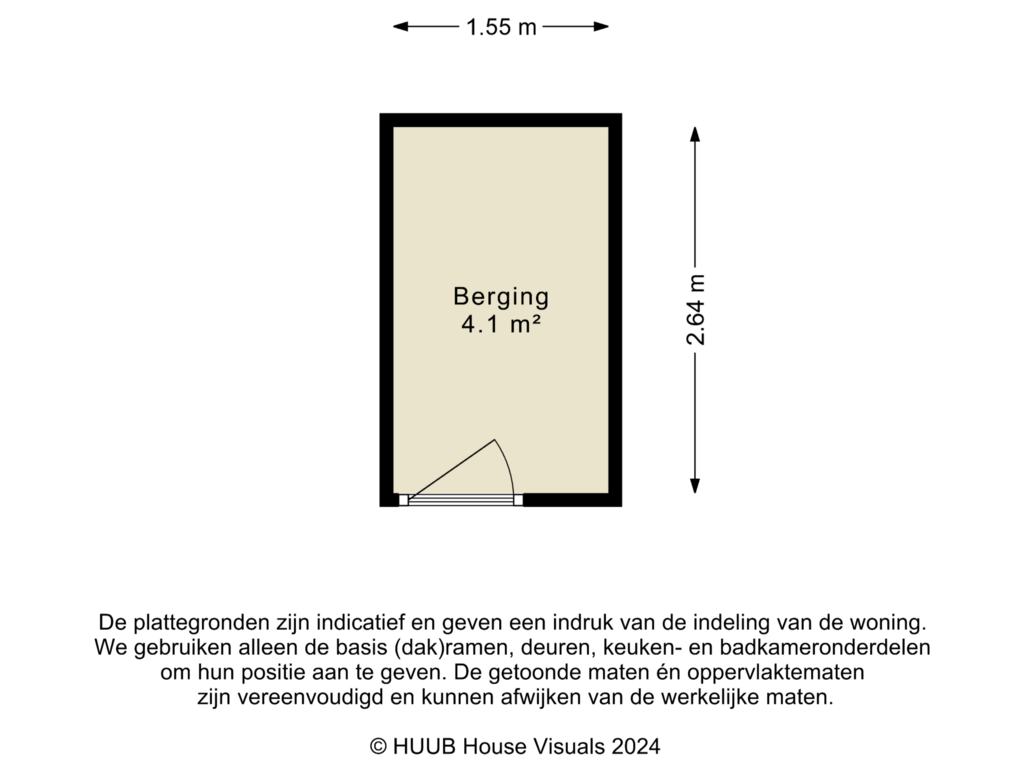 View floorplan of Berging of Harderwijkoever 53