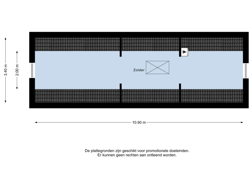 View floorplan of 2e Verdieping of Haspel 4