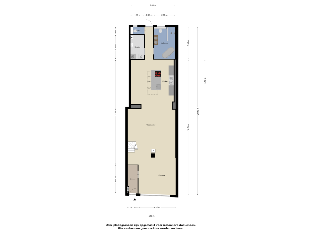 Bekijk plattegrond van Begane Grond van Molendijk 17