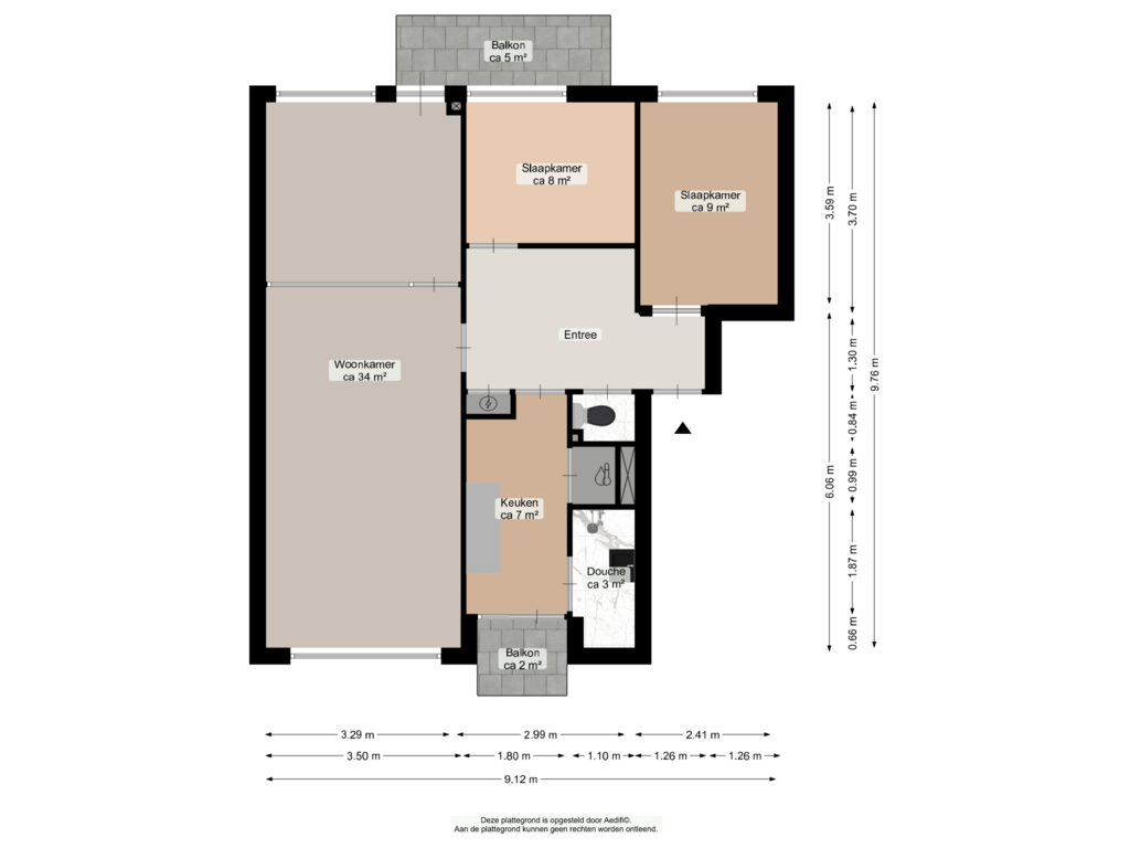 Bekijk plattegrond van Eerste verdieping van De Genestetstraat 15