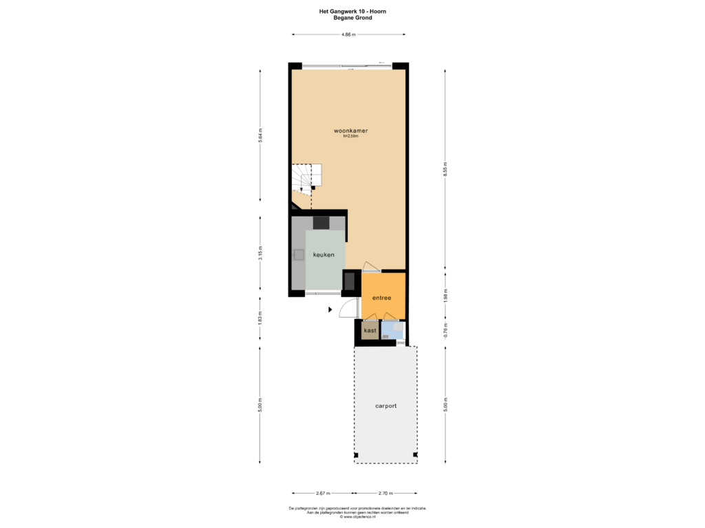 Bekijk plattegrond van BEGANE GROND van Het Gangwerk 10