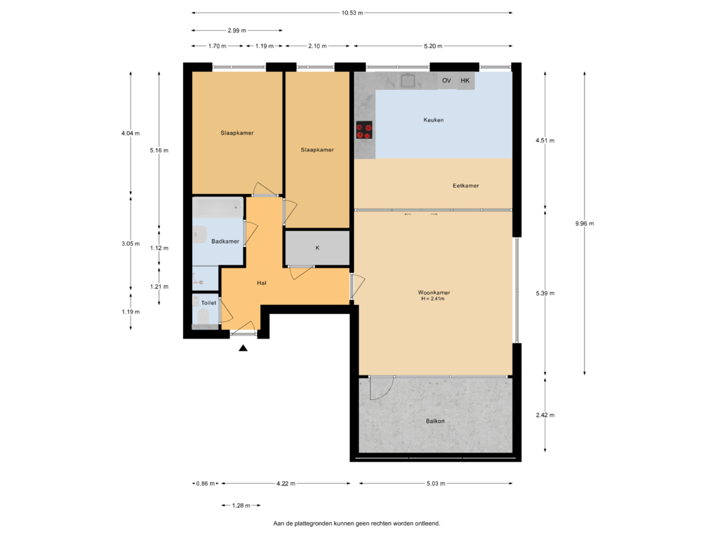 Bekijk plattegrond van Appartement van Vondellaan 234