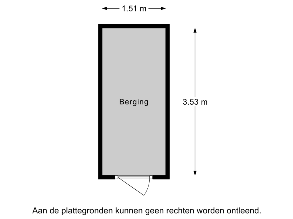 Bekijk plattegrond van Berging van Vondellaan 234