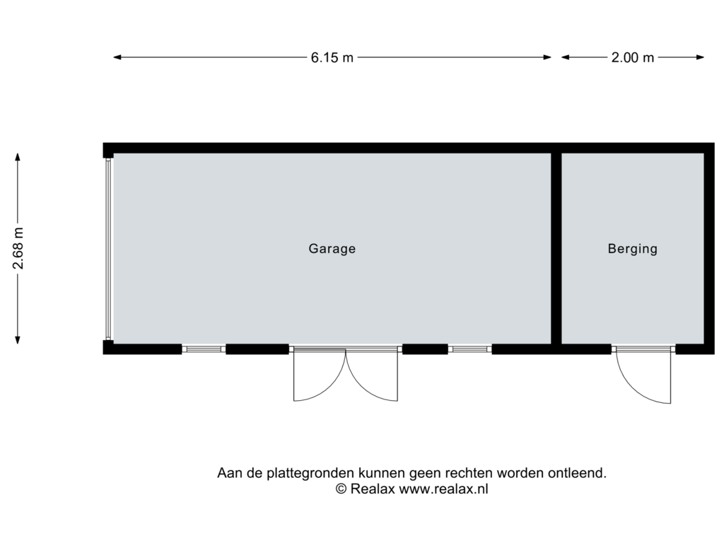 View floorplan of Garage of Angelisbeemd 2