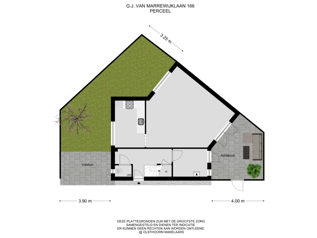 View floorplan of Perceel of G.J. van Marrewijklaan 166