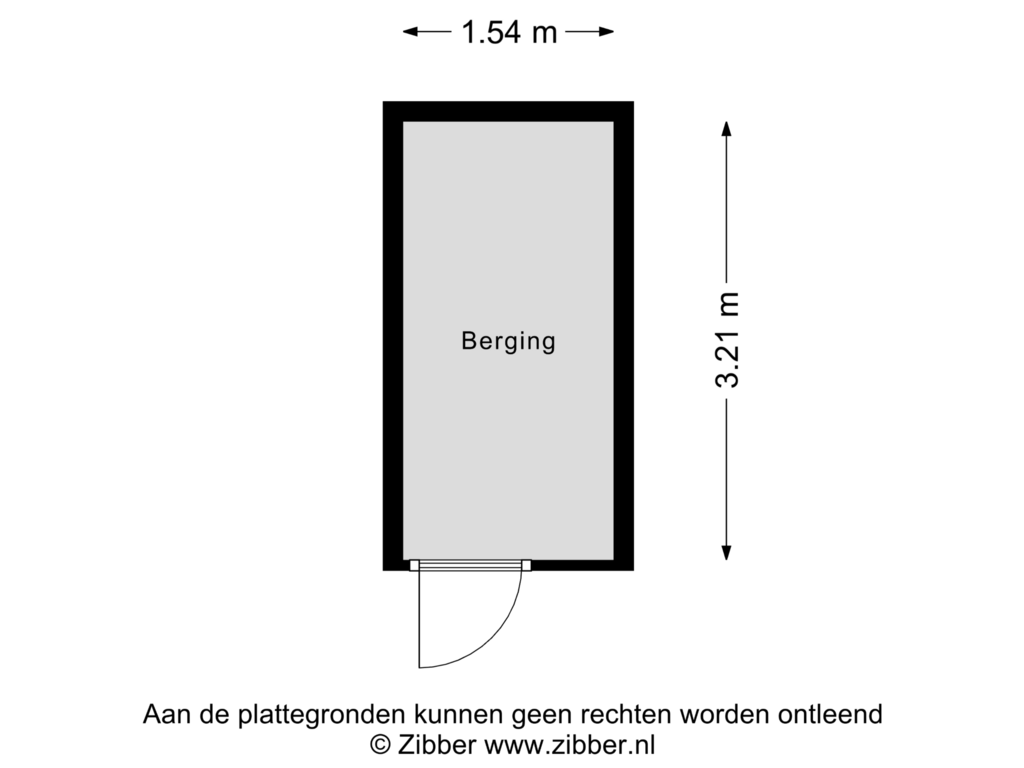 Bekijk plattegrond van Berging van Normastraat 197