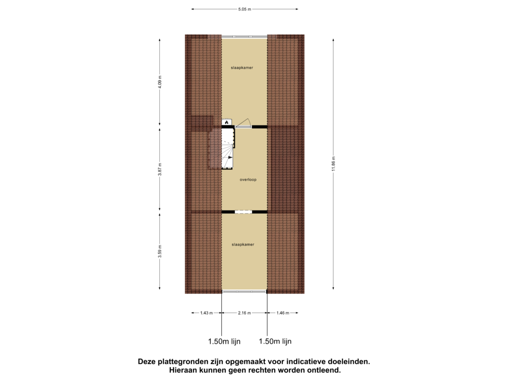 View floorplan of Tweede Verdieping of Dimmerlaan 35