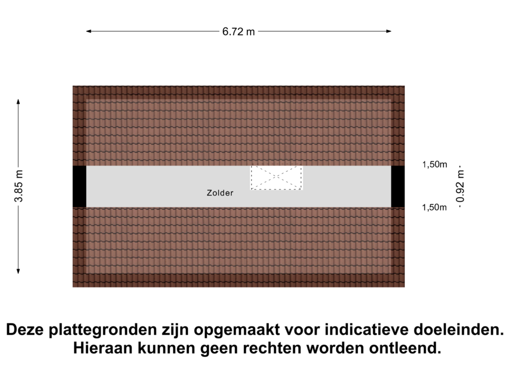 Bekijk plattegrond van Zolder van Zuiddijk 44-A