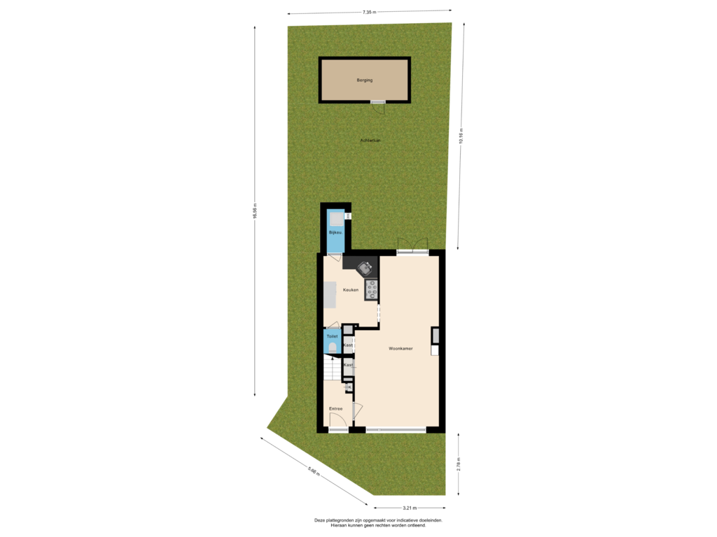 Bekijk plattegrond van Situatie van Deken Waarestraat 52