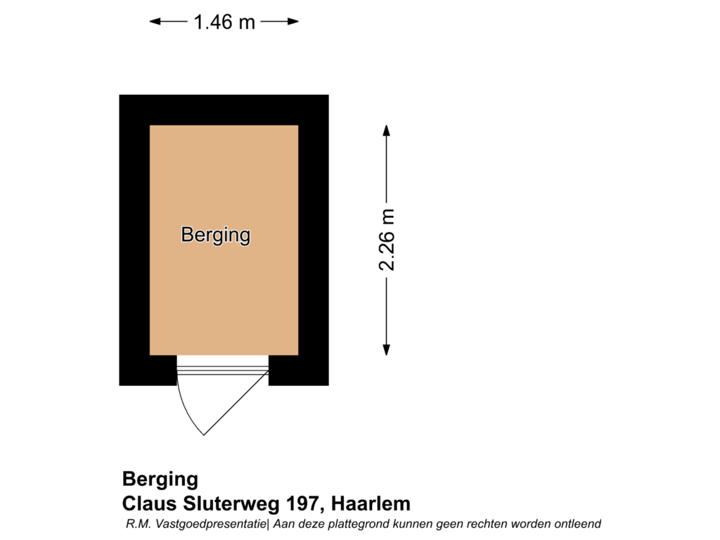 Bekijk plattegrond van Berging van Claus Sluterweg 197