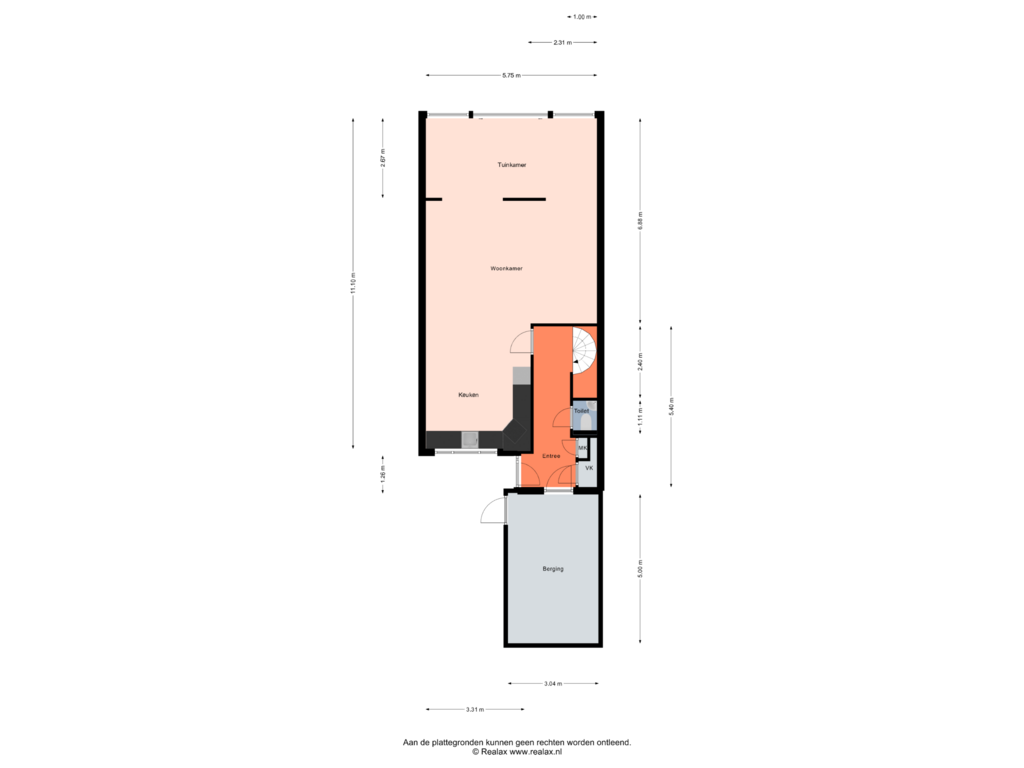 Bekijk plattegrond van Begane grond van Esdoorngaard 16