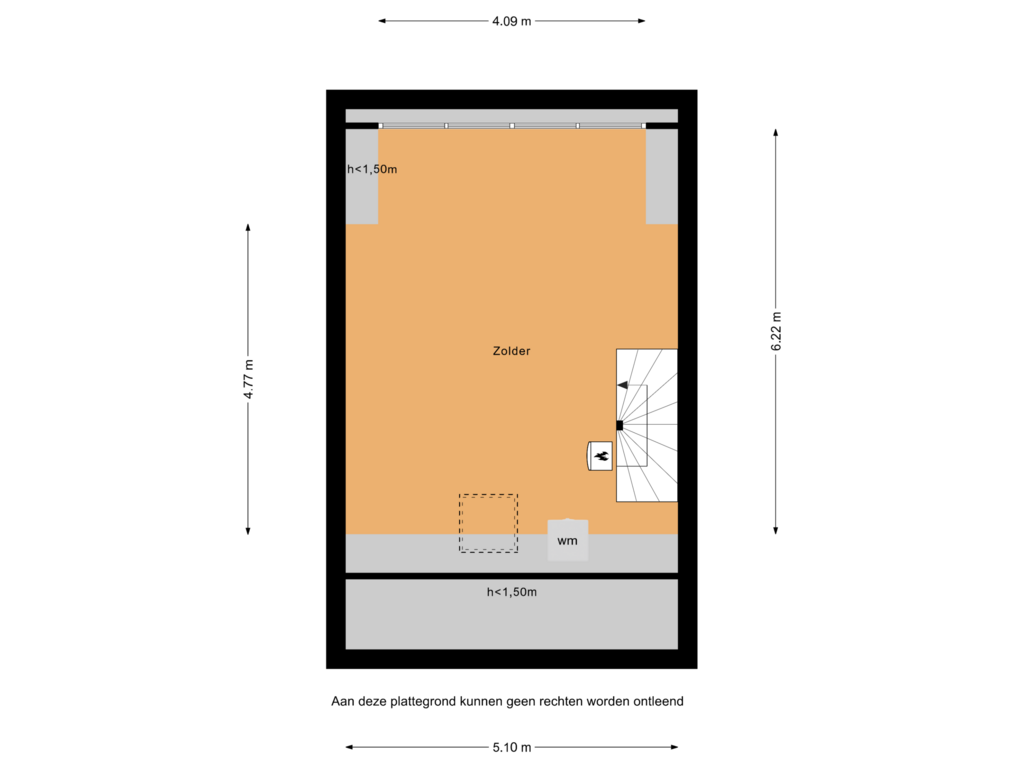 Bekijk plattegrond van Tweede verdieping van Twistvlietpad 1-C