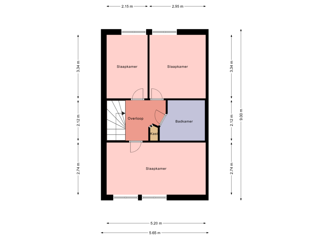 Bekijk plattegrond van 1e Verdieping van Akkerdistel 69