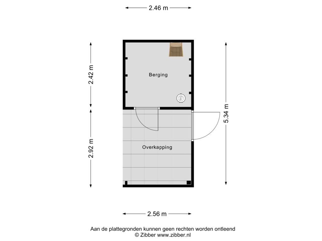 View floorplan of Berging of Kapitein Boscampbrink 47