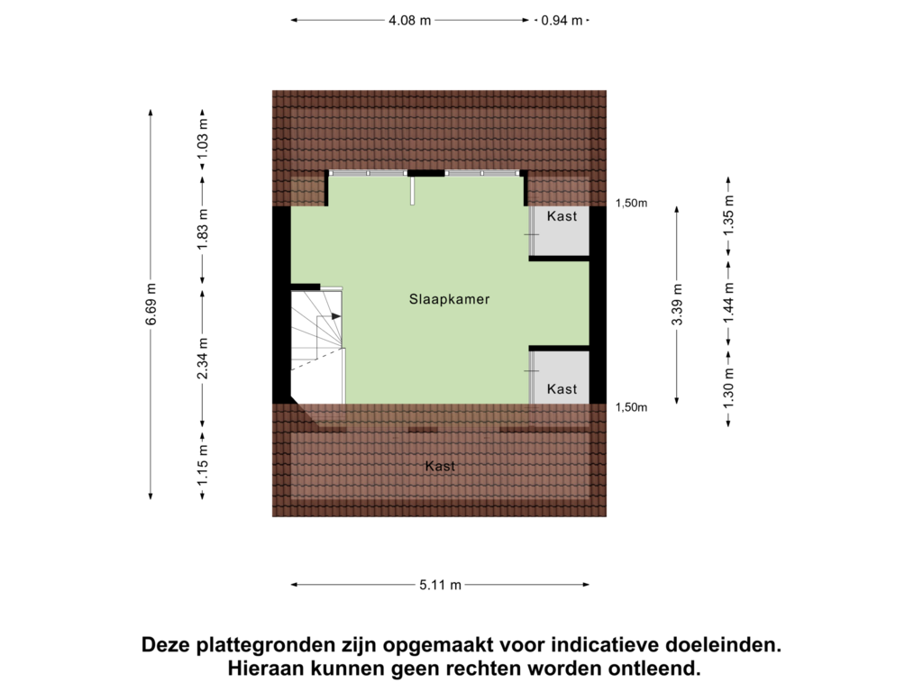 Bekijk plattegrond van Tweede verdieping van Doesburgstraat 47