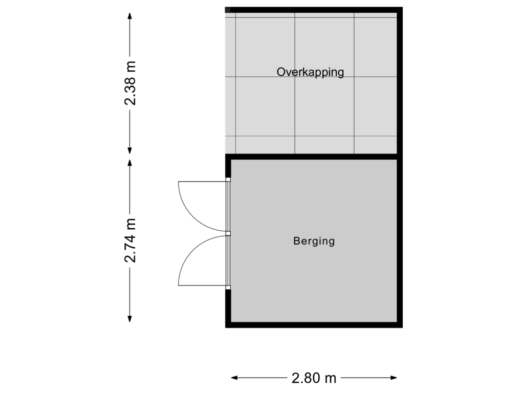 Bekijk plattegrond van Berging van Oliemolen 2