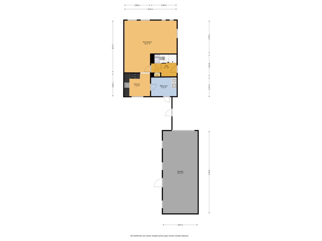 Bekijk plattegrond van Begane grond van Lijsterstraat 1-G