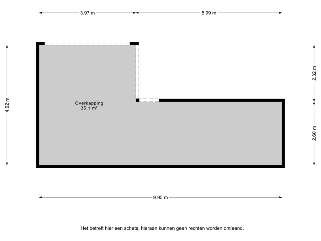 Bekijk plattegrond van Overkapping van Lijsterstraat 1-G