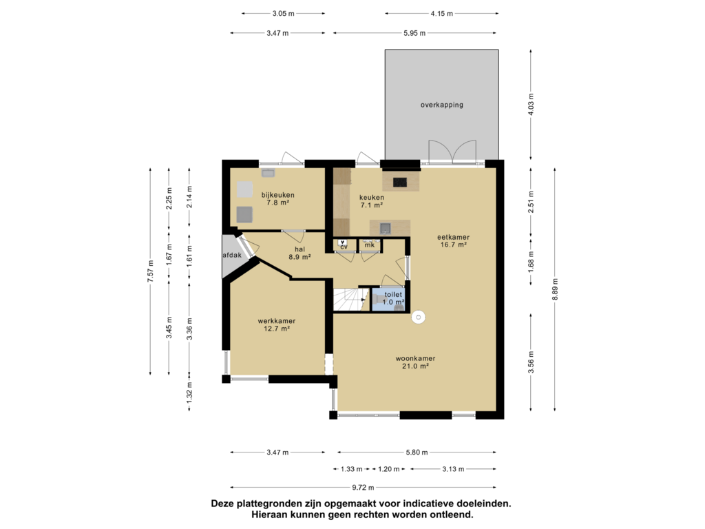 Bekijk plattegrond van Begane grond van Dintel 15