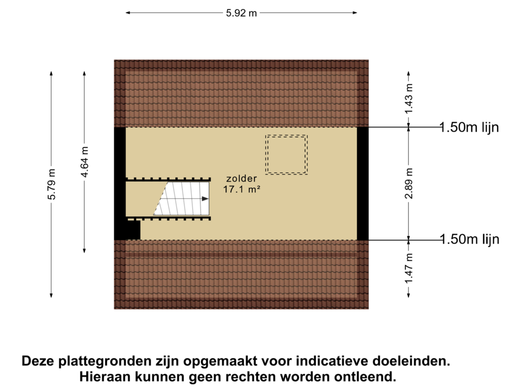 Bekijk plattegrond van 2e verdieping van Dintel 15