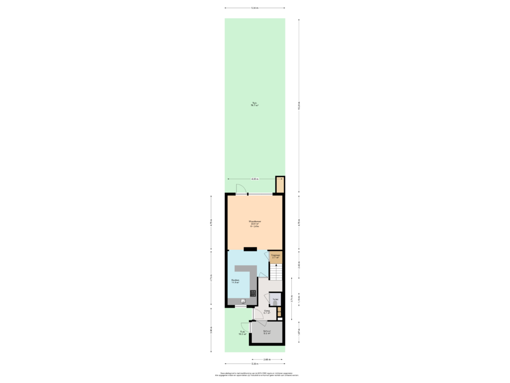 Bekijk plattegrond van Begane grond perceel van Aïdaschouw 57