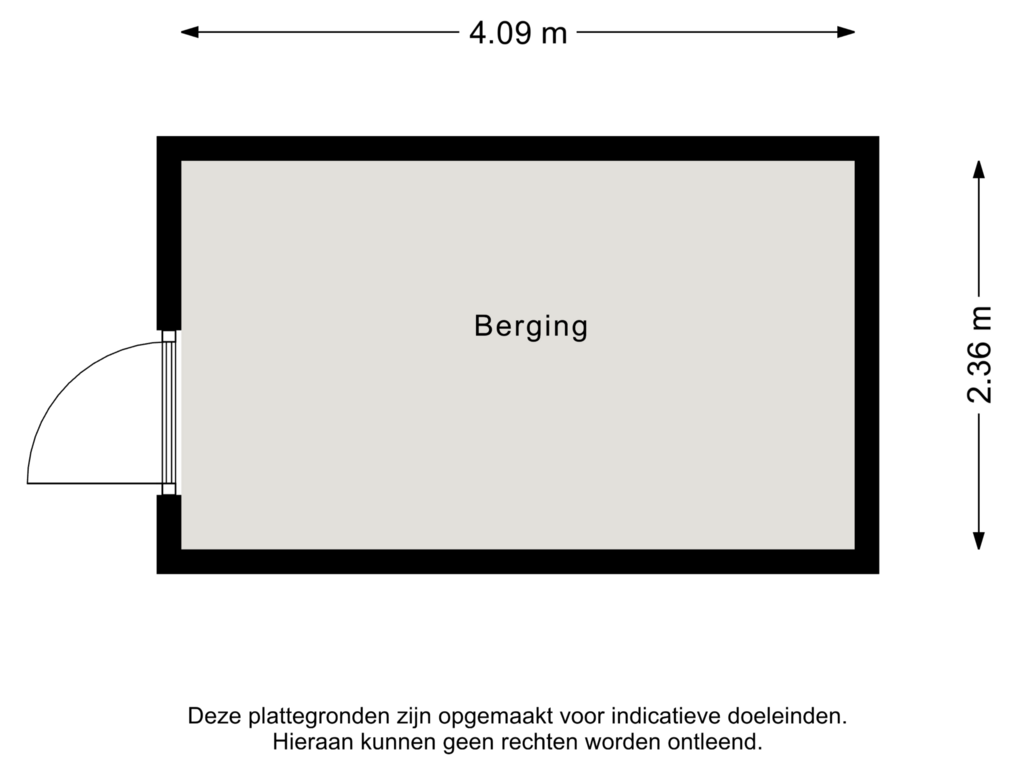 View floorplan of Berging of Hoflanderweg 194